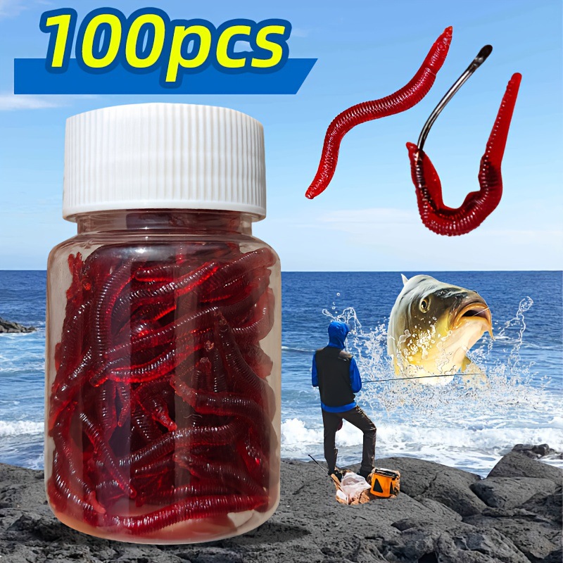 Krill Oil Supplement - DUODUOYU 100 SZTUK Realistyczne Przynęty Wędkarskie