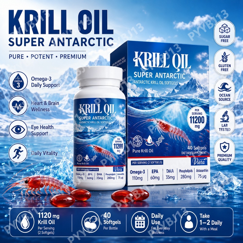 Krill Oil Supplement - Suplement z olejem z krillów antarktycznych